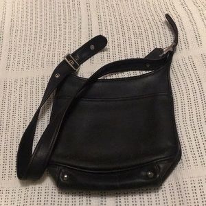 Coach Vintage Black Leather Shoulder Bag